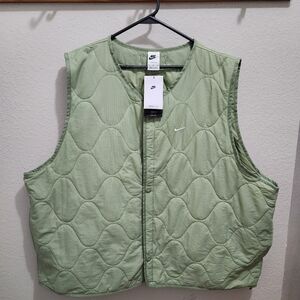 Nike Green Quilted Vest